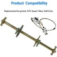 thumbnail image 4 of EPOTOOR Go Kart ATV Live Rear Axle Kit + Brake Assembly +Sprocket Hub Drift Trike 32", 4 of 6
