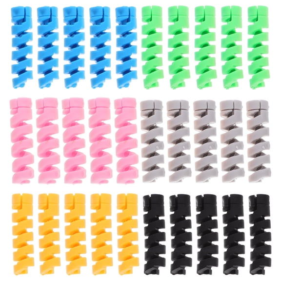 LOLIPPYY 30pcs Wire Protector Sleeve for Phone Charger Cable made of Silicone for Home Office