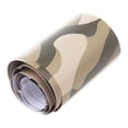 thumbnail image 1 of 1 roll Camo Car Sticker Carbon Fiber Motorcycle PVC Vinyl Sticker CAMO Woodland Camouflage Sticker Yellow camouflage 152x10cm, 1 of 5