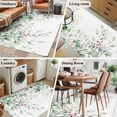 thumbnail image 6 of Eucalyptus Leaves Area Rugs 3x5 for Living Room, Spring Botanical Pastoral Watercolor Non Slip Washable Rug Runner, Low Pile Indoor Floor Carpet Mat Bathroom Rugs for Bedroom, Kids Room, 6 of 9