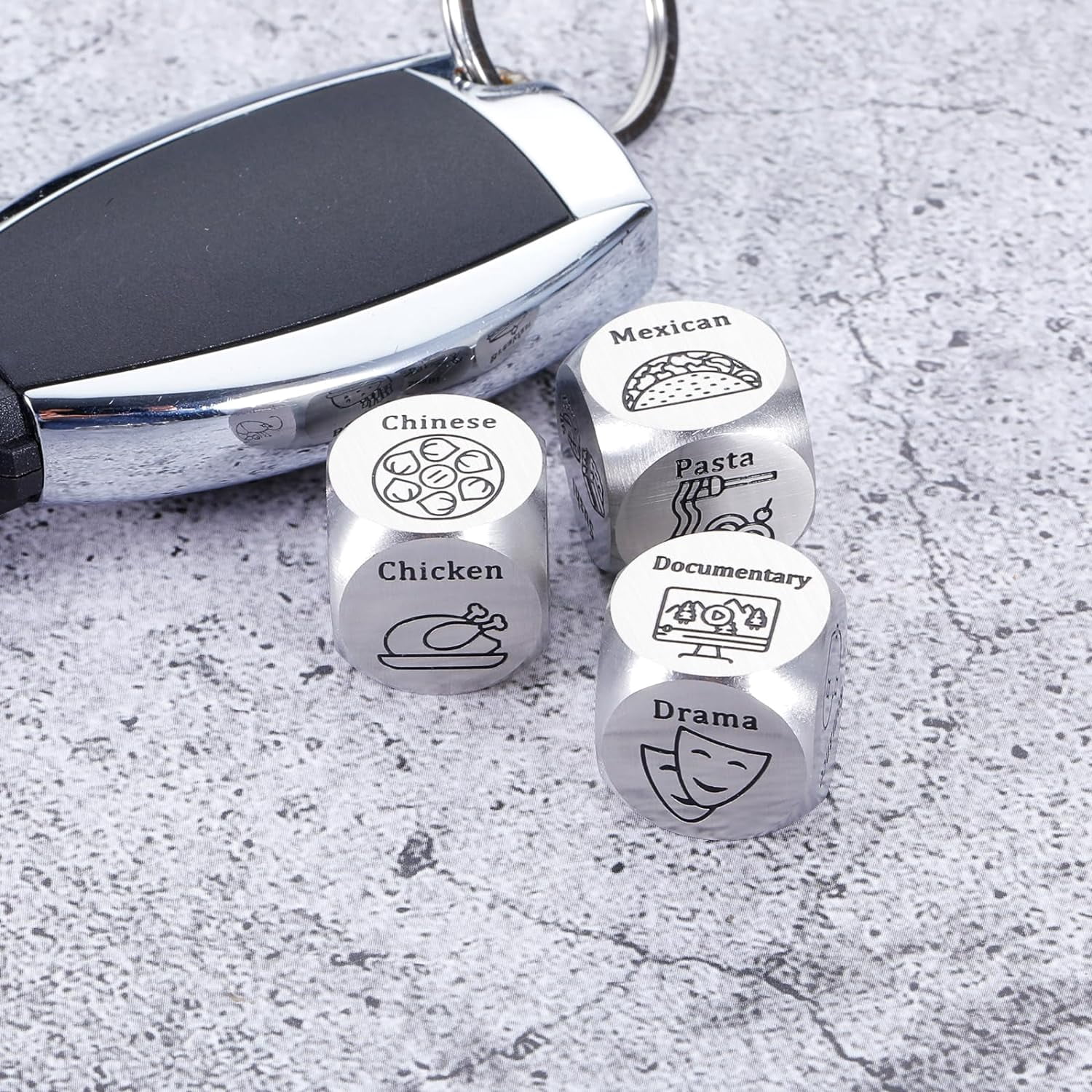 Couple Date Night Gifts for Anniversary Movie Decider Dice Ideas for Girlfriend Boyfriend Valentines Day Gifts Women Men Christmas Birthday Gifts Wife Husband 11th Anniversary Wedding Gift for Her Him