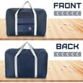 thumbnail image 6 of Lsupdaol 4 Pcs Foldable Travel Bags Bulk Foldable Travel Duffel Bags Waterproof Lightweight Carry on for Sports Gym Weekender Outing Overnight(Navy Blue), 6 of 6