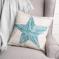 thumbnail image 3 of Creative Products Starfish Watercolor Blue 18x18 Spun Poly Pillow, 3 of 3
