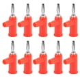 thumbnail image 2 of Banana Connector, Brass Material Banana Plug 4mm/0.2in Diameter Simple Installation  For Security Accessories Red, 2 of 8