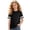 Black, variant on Girls Tshirts Summer Tops Short Sleeves Solid Color Tees Casual Stripes Crew Neck Basic Tees for Kids Black 3-4 Years