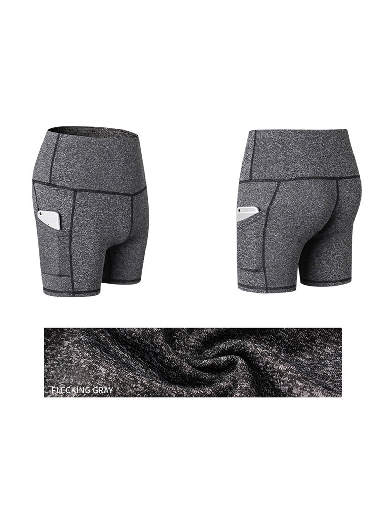 black high waisted athletic shorts