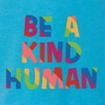 thumbnail image 6 of Wild Bobby Be A Kind Human Positive Inspirational Slogan Inspirational/Christian Women Tri-Blend Racerback Tank Top, Vintage Turquoise, Small, 6 of 6