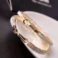 thumbnail image 4 of DPTALR Women Jewelry Dull Polish Drop Round Dangle Drop Party Big Hoop Earrings GD, 4 of 7