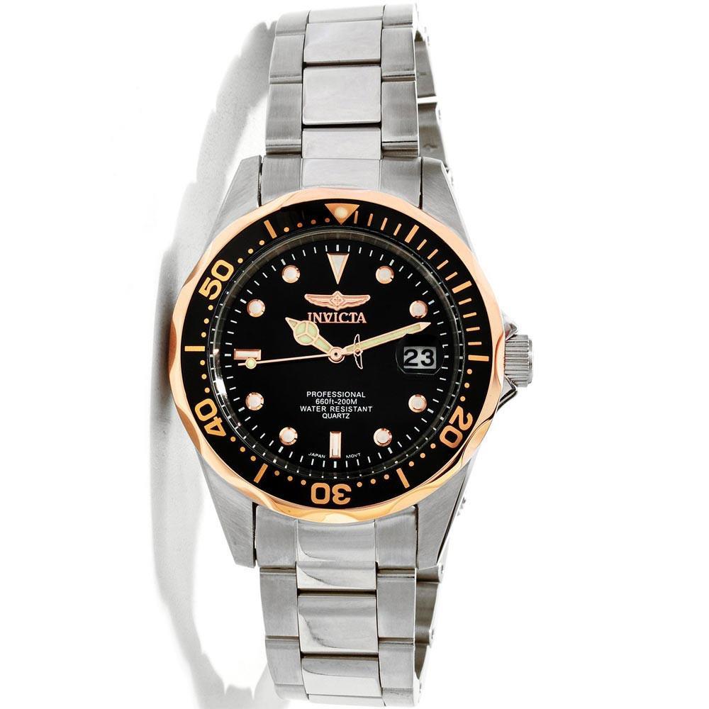 Invicta Two-Tone Black Dial Women\'s Watch - Rose Gold & Silver Invicta Speedway 39.5mm Rose Bezel Two-tone Stainless Steel  main image 4