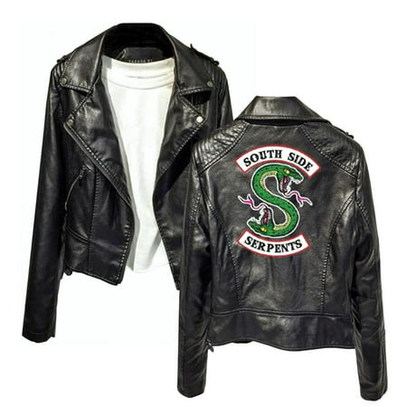 Cosplay Life Riverdale South Side Serpents Chic Leather Patent Jacket