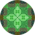 thumbnail image 1 of Ahgly Company Machine Washable Indoor Square Transitional Army Green Area Rugs, 3' Square, 1 of 7