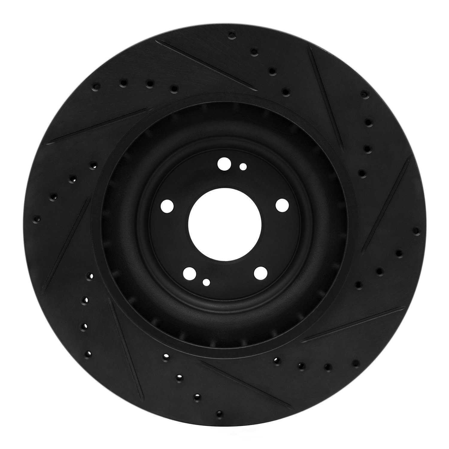 Dynamic Friction Company 633-03070L DFC Brake Rotor - Drilled And Slotted - Black