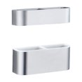 thumbnail image 3 of estante de almacenamiento sin perforaciones De La Puerta Del Hogar Soporte De Drenaje Soporte De Almacenamiento Estante Conjunto De Plata, 3 of 9