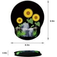 thumbnail image 6 of Mouse Pad with Wrist Support, Ergonomic Mouse Pad with Memory Foam Wrist Rest Cushion, Non-Slip Rubber Base Gaming Mice Pad for Home Office Computer Laptop, Sunflower, 6 of 14