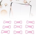 thumbnail image 4 of Clips de Papier, Mini-Clips de Papier Portables Matériau Métallique 100pcs Forme d'Os Rose pour la Classification des Fichiers, 4 of 8