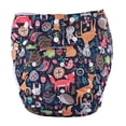 thumbnail image 2 of Sigzagor Teen Adult Cloth Diaper Nappy Reusable Washable for Disability (Animal Fox Rabbit), 2 of 5