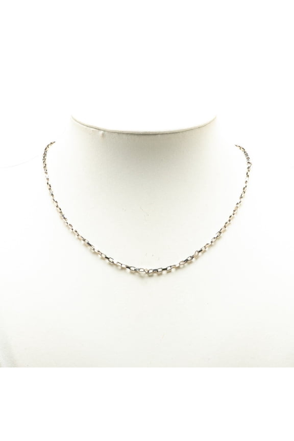 Pre-Owned Louis Vuitton Collier Damier Colors Chain Necklace M62490 Silver Metal Women's LOUIS...
