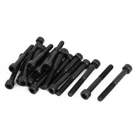 

Uxcell M6x50mm Alloy Steel Hex Bolt Socket Head Cap Machine Screws Black 20pcs