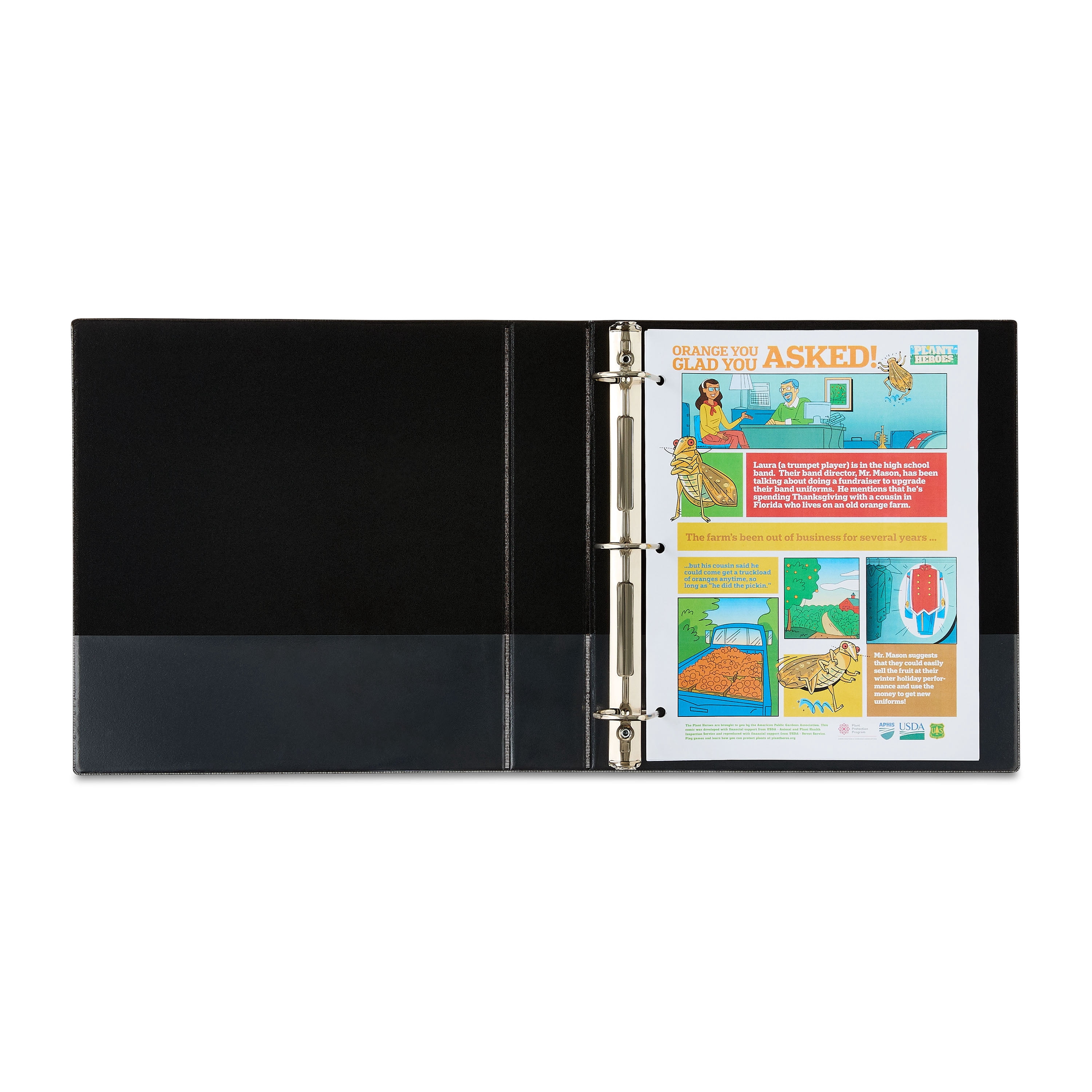 (2 pack) Pen+Gear Durable View Binder, 3-Ring, 1.5 in Slanted D-Rings, Black