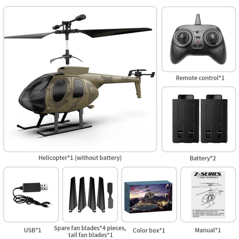 3.5CH Remote Control Helicopter Z16 Simulation Fighter Plane with Altitude Hold, Electric Toy Aircraft Model RC Helicopter