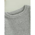 thumbnail image 5 of Bagilaanoe Toddler Baby Girl Boy Knitted Sweater Long Sleeve Pullover 6M 12M 18M 24M 3T 4T 5T 6T Kids Warm Jumpers Tops Fall Loose Knitwear, 5 of 8