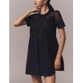thumbnail image 3 of Vestido Shiyifa Babydoll para mujer, encaje, patchwork, verano, negro, 3 of 6
