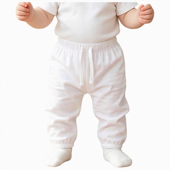 Linfrsh Baby Winter Thick Warm Pants Toddler Boys Girls Joggers Pants Cotton Soild Sweatpants Kids Trousers Long Pants, 2-3 Years