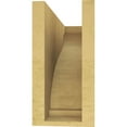 thumbnail image 4 of 5"W x 15"D x 10"H Classic Helena Rough Cedar Woodgrain TimberThane Corbel, Primed Tan, 4 of 6