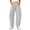White, variant on Barrel Sweatpants Women Fall Winter Elastic Waist Casual Loose Fit Wide Leg Sweat Pants Trousers with Pockets
