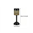 thumbnail image 4 of Aaihamo 2Pcs Outdoor Solar Table Lamp, Black Openwork Waterproof Ironwork LED Projection Light, Solar Powered Peony Flower Table Lamp for Outdoor Garden Yard, 4 of 9