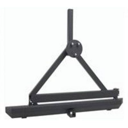 Bumper Tire Carrier - Smittybilt 1976-2006 Jeep Wrangler CJ YJ TJ LJ SRC Classic Rear Bumper With Hitch Tire Carrier Black Textured 76651