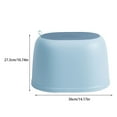 thumbnail image 4 of Injueey Cómodo y práctico taburete antideslizante para baño Bellamente diseñado Fácil de apilar y fácil de recibir El óvalo es seguro Conjuntos de muebles de dormitorio bebe azul, 4 of 6
