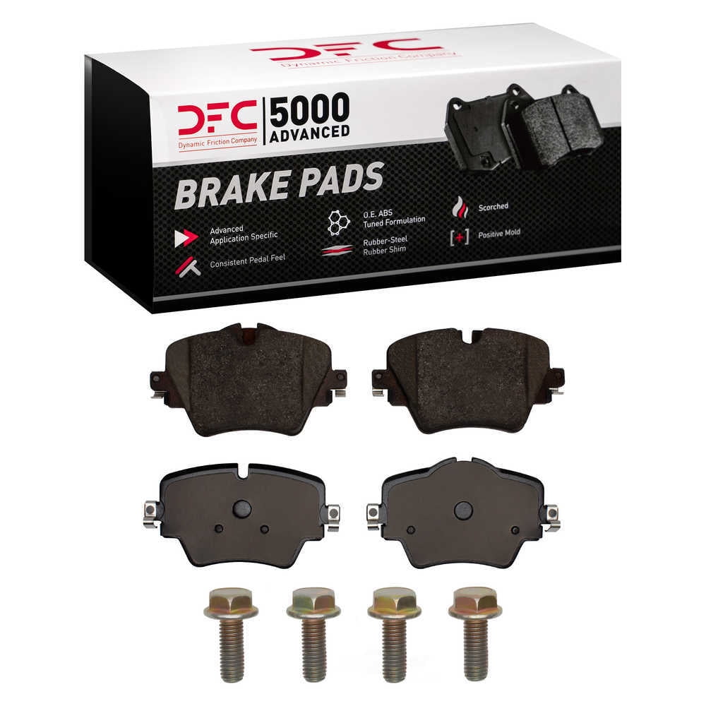 Dynamic Friction Company 1551-1892-01 DFC 5000 Advanced Brake Pads - Ceramic and Hardware Kit - OE