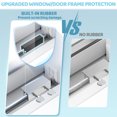 thumbnail image 3 of Totadas de la ventana de Doble Orificio, Diseño de la Perilla de Llave de Acero inoxidable 10 piezas de bloqueo de ventana multipósito para ventana deslizante vertical u, 3 of 7