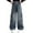 Blue, variant on MAIHAN-Girls' Cargo Pants Autumn Denim Pants, Loose Wide-Leg Pants , Soft Durable Breathable Denim Fabric, Versatile Casual Machine-Washable,Girls' Daily Outdoor Long Pants(Blue,4-5Years)