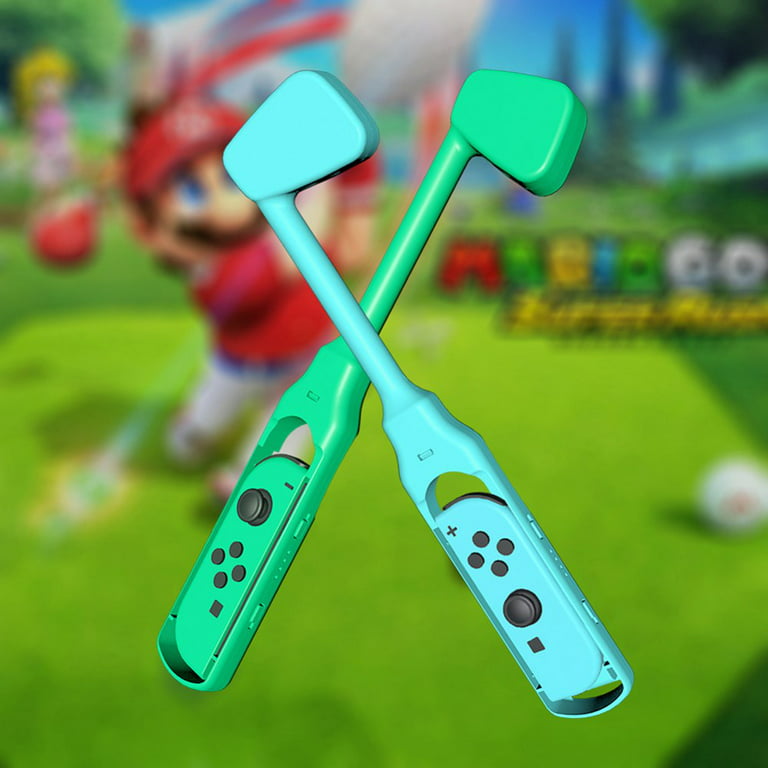 Popvcly Golf Clubs, 2 Pack Set, Compatible with Mario Golf: Super Rush, For  Switch Joy-Con 