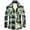 Green, variant on IROINNID Men's Plush Long Sleeve Plaid Casual Plus Velvet Padded Coat Shirt Jacket Cotton Clothes