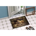thumbnail image 4 of Fox Family Foxes by the Den Doormat 24x36, 4 of 4