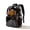 Black PVC, variant on DAKIMOE Clear Backpack for School - 17 inch Large Heavy Duty Stadium Approved Clear Bookbag, See Through PVC Transparent Backpacks for Travel College Work, Black