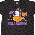 thumbnail image 4 of Inktastic My 1st Halloween with Unicorn Witch Girls Baby Bodysuit, 4 of 5