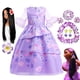 thumbnail image 2 of Disney princesa Encanto vestido niñas Isabela Cosplay disfraz carnaval cumpleaños fiesta Halloween zhangmengya unisex, 2 of 2