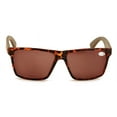 thumbnail image 3 of Men Genuine Bamboo Large Full Lens Sunglasses Reader - Tinted Reading Glasses 145mm Wide NOT BIFOCAL +2.50, 3 of 5