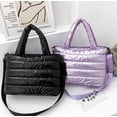 thumbnail image 4 of Kukuzhu Nylon Hobo Bag for Women Padding Down Cotton Crossbody Quilted Shoulder Bag Large Handbag Totes Purse Top Handle Satchels, 4 of 4
