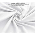 thumbnail image 6 of 4 Pieces Microfiber Flannel Sheet Set, King Size White Color,Breathable Deep Pocket Sheets, 6 of 6