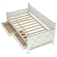 thumbnail image 5 of [US IN STOCK] Modern and Rustic Casual Style Daybed, Cream White(New), 5 of 9