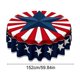 thumbnail image 3 of CaiYueKe 4th of July Patriotic Round Tablecloth 60 Inch Memorial Day Independence Day Tablecloth American Flag Washable Table Cloth for Party Picnic Dinner Home Decor, 3 of 6
