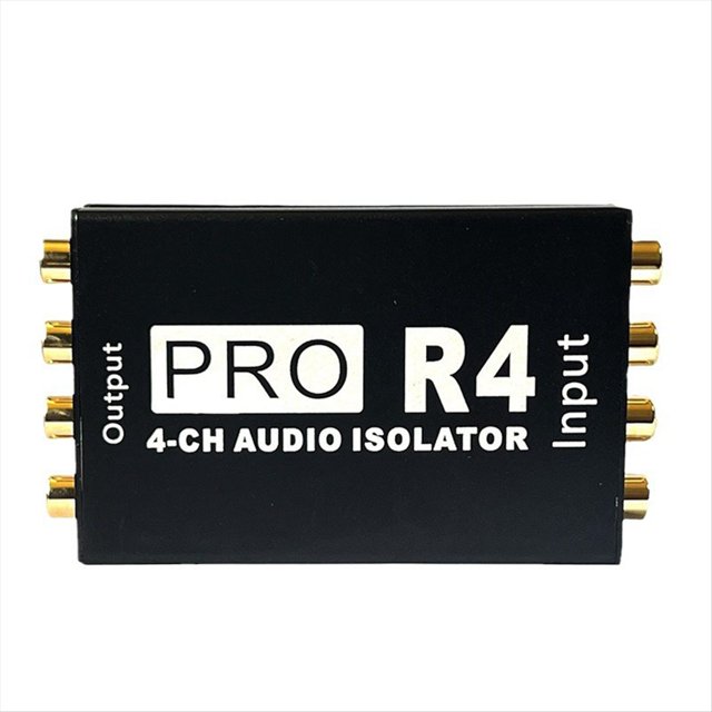 Aislador de Audio Reductor de Ruido de Audio de 4 Canales Silenciador de Corriente Aislador de Audio de Bucle de para Modificación de Audio del Automóvil