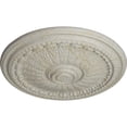 thumbnail image 3 of Ekena Millwork 27"OD x 2 1/2"P Brunswick Ceiling Medallion (Fits Canopies up to 4 1/2"), Hand-Painted Pot of Cream Crackle, 3 of 5