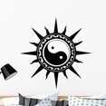 thumbnail image 1 of Black White Yin-yang Sun Wall Decal Wallmonkeys Peel and Stick Graphic (36 in H x 36 in W) WM502674, 1 of 4