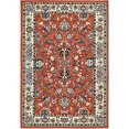 thumbnail image 2 of Unique Loom Kashan Traditional Floral Area Rug, 4 x 6 Feet, Terracotta/Ivory, 2 of 2
